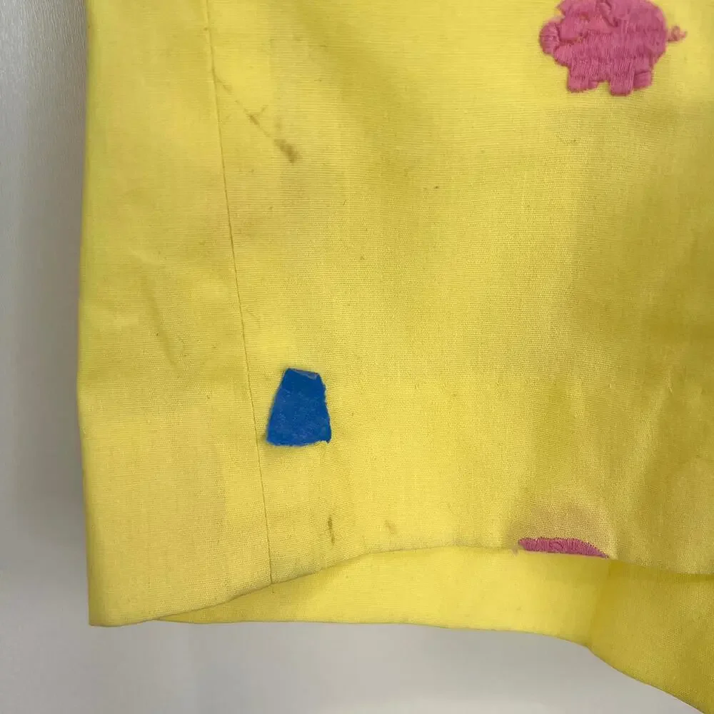 Murray's Togglery Shop Nantucket Embroidered Pig Shorts Yellow